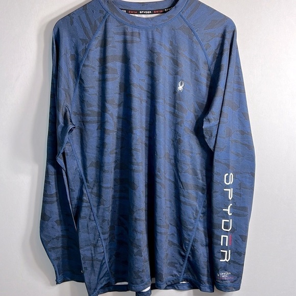 Spyder Other - Spyder Rash Guard 30+ UPF Protection Long Sleeve Surf -Swim-Cycle Men's Shirt M